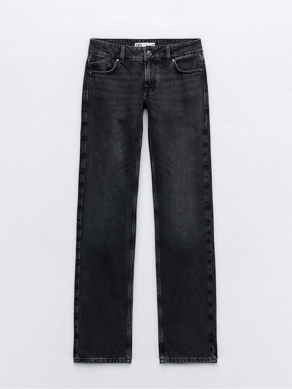 BNWT Zara Black Low Rise Straight Jeans